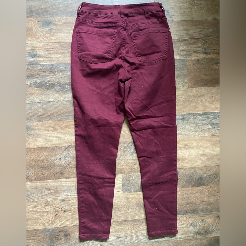 Maroon High Rise Jegging - Picture 4 of 4